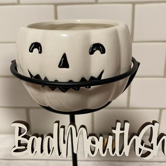 *Joann Place & Time Halloween 15.16in 3-tier Pumpkin Bowl Planter with Stand - Picture 4 of 9